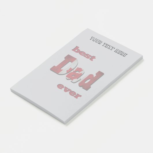 Post-it® Meilleur papa canadien (Incliné)