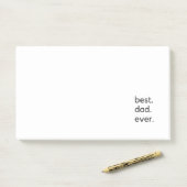 Post-it® meilleur père jamais vu (Sur un bureau)