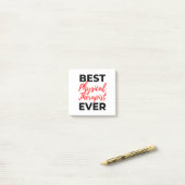 Post-it® Meilleur physiothérapeute jamais 2 (Sur un bureau)