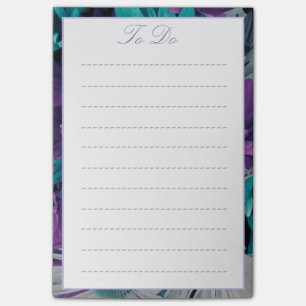 Post-it® Mélange de fleurs mauves et bleues