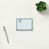 Post-it® Mélangeur de béton bleu-gris (Bureau)