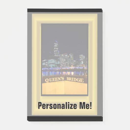 Post-it® Melbourne Australie CBD Night Lights (Devant)