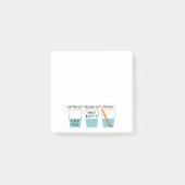 Post-it® Meme drôle à moitié plein en verre (Devant)