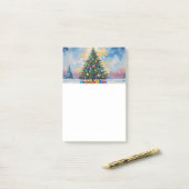 Post-it® mémo effaçable à sec de Noël (Sur un bureau)
