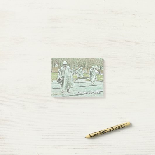 Post-it® Mémorial des vétérans de la guerre de Corée (Sur un bureau)