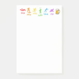 Post-it® Mémos de crawl quotidien