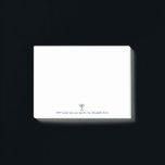 Post-it® Menorah moderne Bénédiction Bleu Blanc Or Graphiqu<br><div class="desc">Minorah moderne Bénédiction Blue White Gold Graphic. Menorah note. Marine,  Blanc,  Or. Hébreu,  juif,  chandelier religieux,  Menorah. Transférable et personnalisable. Num 6:24 "י ה ו ה vous bénis et vous protège"</div>