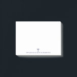 Post-it® Menorah moderne Bénédiction Bleu Blanc Or Graphiqu<br><div class="desc">Minorah moderne Bénédiction Blue White Gold Graphic. Menorah note. Marine,  Blanc,  Or. Hébreu,  juif,  chandelier religieux,  Menorah. Transférable et personnalisable. Num 6:24 "י ה ו ה vous bénis et vous protège"</div>