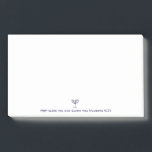 Post-it® Menorah moderne Bénédiction Bleu Blanc Or Graphiqu<br><div class="desc">Minorah moderne Bénédiction Blue White Gold Graphic. Menorah note. Marine,  Blanc,  Or. Hébreu,  juif,  chandelier religieux,  Menorah. Transférable et personnalisable. Num 6:24 "י ה ו ה vous bénis et vous protège"</div>