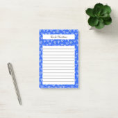 Post-it® Menorah Star de David Hanoukka Blue CUSTOM Notepad (Bureau)