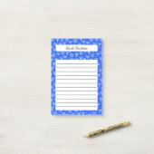 Post-it® Menorah Star de David Hanoukka Blue CUSTOM Notepad (Sur un bureau)