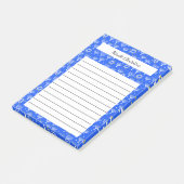 Post-it® Menorah Star de David Hanoukka Blue CUSTOM Notepad (Incliné)
