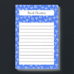 Post-it® Menorah Star de David Hanoukka Blue CUSTOM Notepad<br><div class="desc">Faites vos listes d'achats en style avec ce bloc-notes personnalisable d'épicerie,  de planification de repas ou de liste de choses à faire. Customisez ou ajoutez du texte pour répondre à vos besoins. Conserver ou supprimer les lignes aussi. Consultez ma boutique pour plus de tailles et de styles!</div>