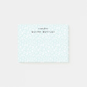 Post-it® Menthe | Empreinte de léopard Pastel Personnalisé (Devant)