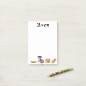 Post-it® Menu BQ (Sur un bureau)