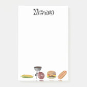 Post-it® Menu BQ (Devant)