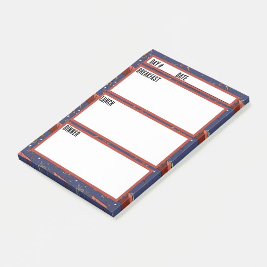 Post-it® Menu Camping Outil de planification des repas (Incliné)