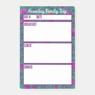 Post-it® Menu Camping Outil de planification des repas