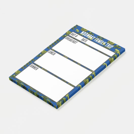 Post-it® Menu Camping Outil de planification des repas (Incliné)