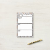 Post-it® Menu Camping Outil de planification des repas (Sur un bureau)