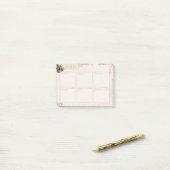 Post-it® Menu Plan hebdomadaire (Sur un bureau)