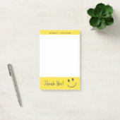 Post-it® Merci de sourire joyeux Nom d'ajout (Bureau)