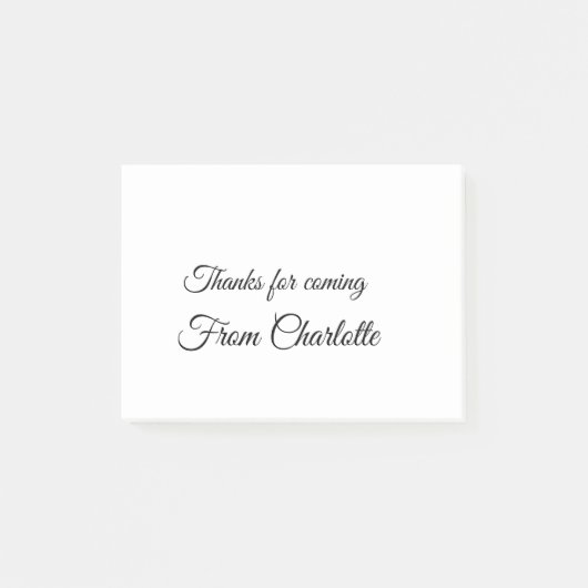 Post-it® merci de venir ajouter un message texte (Devant)