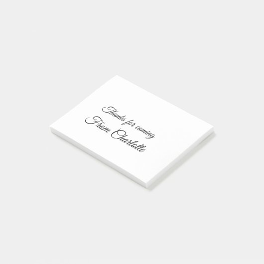 Post-it® merci de venir ajouter un message texte (Incliné)