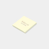 Post-it® merci d'être venu nom du texte message jaune pas (Incliné)