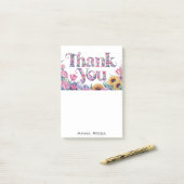 Post-it® *~* Merci floral Gratitude AP85 Manifestation (Sur un bureau)