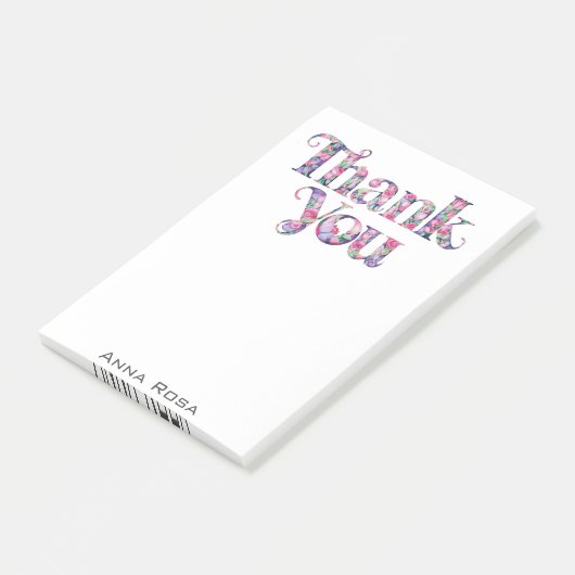 Post-it® *~* Merci Gratitude AP85 Fleurs (Incliné)