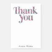 Post-it® *~* Merci Gratitude AP85 Fleurs Manifest (Devant)