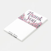 Post-it® *~* Merci Gratitude Manifestation florale AP85 (Incliné)