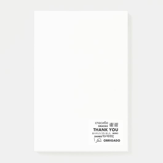 Post-it® Merci multi de langue (Devant)
