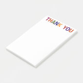 Post-it® Merci multicolore 4 x 6 (Incliné)