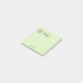 Post-it® Merci personnel simple Pale Green (Incliné)