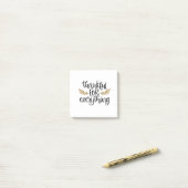 Post-it® Merci pour tout Thanksgiving drôle (Sur un bureau)