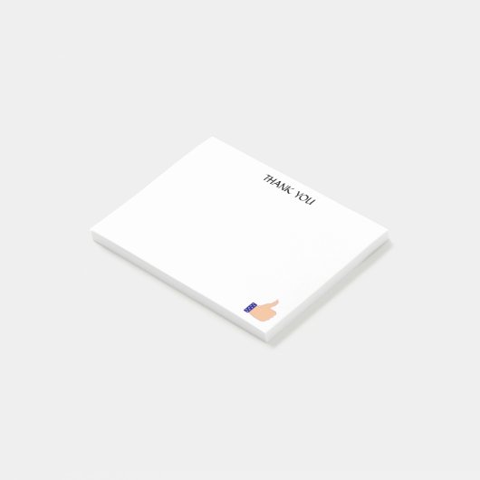 Post-it® Merci sur Arrière - plan blanc (Incliné)