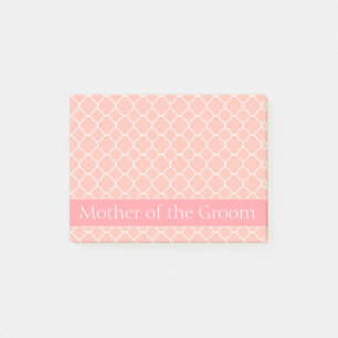 Post-it® Mère de la chambre rose et blanc