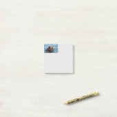 Post-it® Mère et chiot de loutre de mer avec le varech (Sur un bureau)