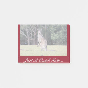 Post-it® Mère Kangaroo avec bébé Joey dans sa poche