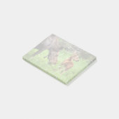 Post-it® Mère vigilante et bébé de deux orignaux (Incliné)