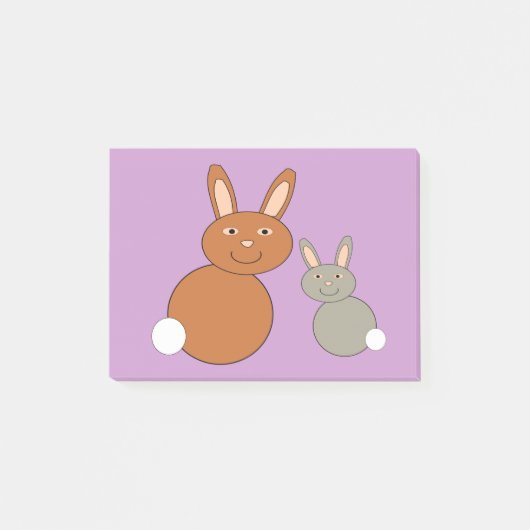 Post-it® Mères Day Bunnies Publier les notes Pad (Devant)