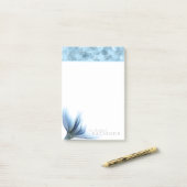 Post-it® Mermaid Glam Tail | Dusty Ice Blue Luster Custom (Sur un bureau)