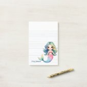 Post-it® Mermaid Whispers Sticky Notes (Sur un bureau)