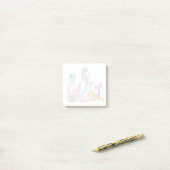 Post-it® Mermaids et méduses sous l'aquarelle marine (Sur un bureau)