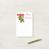 Post-it® Merry Christmas mistletoe (Sur un bureau)