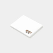 Post-it® "Merry Mama" Bloc de couleur moderne Leopard Boho (Incliné)