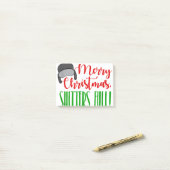 Post-it® Merry noël citation shitters full s mens (Sur un bureau)