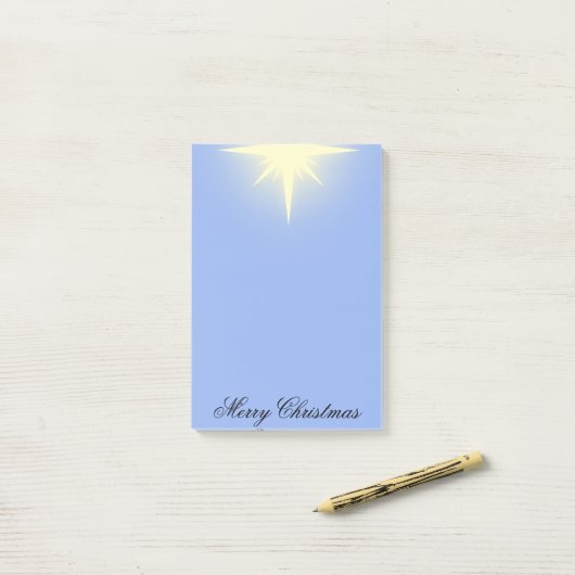 Post-it® Merveilleuse étoile de Noël (Sur un bureau)